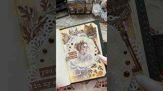 ASMR journal Whispers of Autumn🍂🗝️🕰️🍁✨asmr journaling scrapbooking journal diy fyp [upl. by Imeon338]