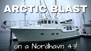 We survived an ARCTIC BLAST living on a Nordhavn 43 in the Pacific Northwest MV FREEDOM SEATTLE [upl. by Nytsirk]