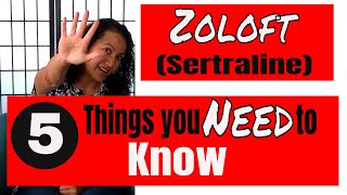 Five things you need to know if you are taking Sertraline Zoloft [upl. by Ssitnerp860]