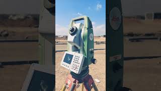 Leica Total station T07 shorts reels foryou [upl. by Schatz127]