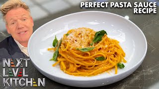 Gordon Ramsay Challenges a Next Level Chef Judge to Make Pasta SauceQuick [upl. by Ylrebnik]