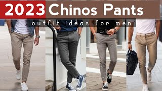 18 Chinos Pants Outfits for Men 2023  mens fashion [upl. by Jael655]