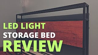 HAUSOURCE Queen Bed Frame with Storage Headboard and 4 Drawers Review  Under The Bed Storage Ideas [upl. by Emeline]