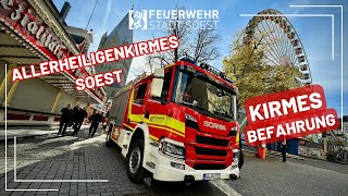 Allerheiligenkirmes 2023 in Soest  Kontrolle der Rettungswege 🚒 [upl. by Douville444]