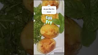 Egg fry snacks egg fry cooking healthy food [upl. by Anaj951]