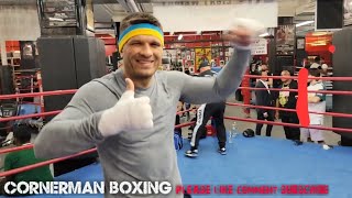 SERGIY DEREVYANCHENKO VS CONLEY FULL MEDIA WORKOUT WARM UP SHADOWBOXING PADWORK [upl. by Ninon]