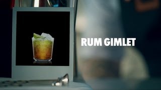 RUM GIMLET DRINK RECIPE  HOW TO MIX [upl. by Ailsun]