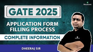 How To Fill GATE 2025 Application Form  Step By Step Complete Details  Resultant GATE [upl. by Heater]