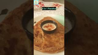 4 in 1 Paratha🔥 Four in One Paratha shorts shortsfeed viral food trending reels instafood [upl. by Etterb699]