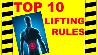 Back Safety  Top 10 Lifting Rules  Avoid Back amp Spine Injuries Safety Training Video [upl. by Hodgkinson472]