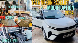 Best Matting Options for Tata Nexon Facelift 2024  TATA NEXON MODIFICATION  Dmats 5D mats 7D mats [upl. by Arva]