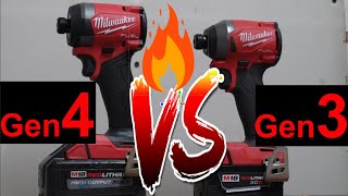 NEW KING 🤴Milwaukee Gen 4 Impact Driver 2953 🔥 VS 🔥 Milwaukee Gen 3 Impact Driver 2853 [upl. by Ulane]