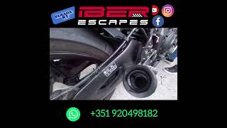 Yamaha R1 decat pipe exhaust sound real Carbon flames iberescapes iberescapes1 yamahar1 r1 [upl. by Nylirac]