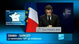 Sarkozy qualifie Netanyahou de quotmenteurquot lors dune discussion avec Obama [upl. by Penoyer]