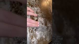 How to clean a baking sheet Tiktok cleaning hack shorts cleaning [upl. by Allbee]