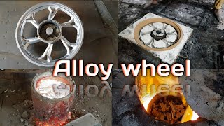 ALUMINIUM ALLOY MAC WHEEL SAND CASTING  aluminium sand casting with CO2 core [upl. by Nnylyar565]