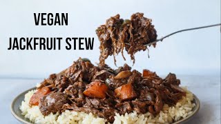 Jackfruit Stew Quick amp Easy Vegan Caribbean Meal  Vegan Comfort Food [upl. by Erroll]