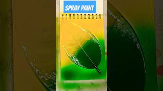 Spray Paint 🤖spraypaint sprayart spraypaintingart leafart satisfyingart artsupplies short yt [upl. by Derfla666]