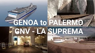 Genoa to Palermo  A Journey by Ferry – La Suprema GNV [upl. by Amil]