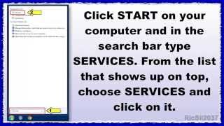 How to open the Windows Services console to stop or start Services from loading when computer starts [upl. by Milena]