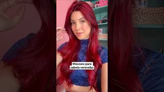 MÁSCARA PARA CABELO VERMELHO  SEM QUÍMICA 🧜🏼‍♀️🔥 [upl. by Macfarlane]