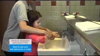 Chaining Hand Washing  Autism Therapy Video [upl. by Ayaladnot189]