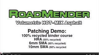 Roadmender Patching Demo 6mm 10mm amp HRA [upl. by Ennazzus316]