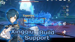 Xingqiu Best Support  Combo With Xiangling  Genshin Impact [upl. by Gnouhp376]