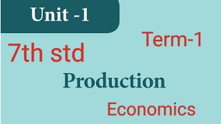 1Productionbook back answers7th std EconomicsTerm1 [upl. by Warring]