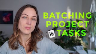 Project task batching with Notion Templates and template buttons [upl. by Blen674]