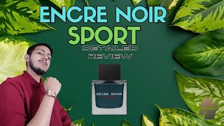 Encre Noir Sport Lalique Detailed Review UrduHindi [upl. by Pauly]