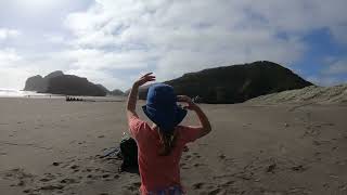 Exploring the stunning beauty of Bethells Beach part 14🌊✨ BethellsBeach NZAdventures BeachVibes [upl. by Sennahoj943]