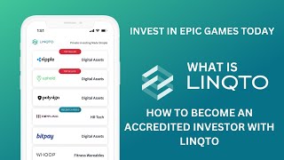 How To Become an Accredited Investor with Linqto  Linqto  Invest in Epic Games Today  Linqto [upl. by Arinaid423]