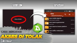 Cara Mengatasi ZArchiver Akses Ditolak  Folder ini Memiliki Batasan Akses Android [upl. by Ainehta]