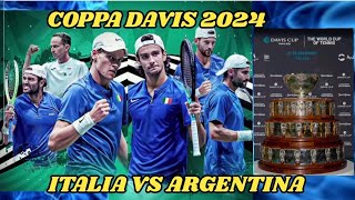 COPPA DAVIS 2024  ITALIA VS ARGENTINA coppadavis italia argentina lvs [upl. by Nisse422]