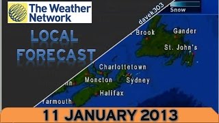 The Weather Network Local Forecast  11 January 2013 [upl. by Danas]