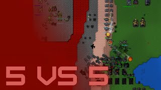 Столкновение 5 vs 5  RTS Rusted Warfare [upl. by Aslam]