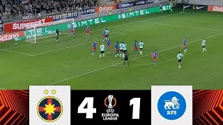 FCSBRFS 41 REZUMAT GOLURI EUROPA LEAGUE [upl. by Neneek]