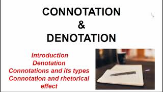 Denotation and Connotation Dictionary meaning amp Contextual meaning [upl. by Ellyn]