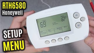 Honeywell RTH6580WF  SETUP Menu Options EXPLAINED  Thermostat Installer ISU Settings [upl. by Beeck]