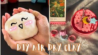 How to make homemade Air Dry Clay  Tutorial  DIY   മലയാളം [upl. by Bernadine]