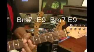 JAMMIN Bob Marley Electric Guitar Play Along Cover  Chords Jamming EricBlackmonGuitar [upl. by Clarette]