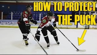 How to protect the puck in hockey  Puck protection [upl. by Rior145]