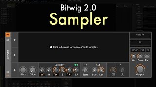 Bitwig 20  Sampler Overview [upl. by Dyol]