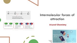 Intermolecular forces of attraction between Covalent molecules Alevel Chemistry [upl. by Anirba]