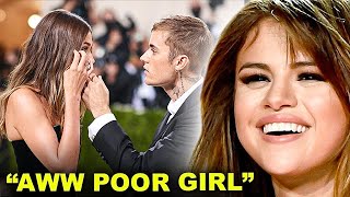 Selena Gomez Reacts To Hailey Bieber Crying At The Met Gala [upl. by Alanna]