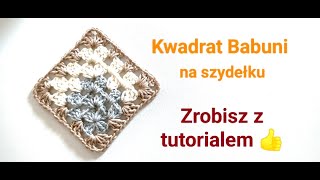 Kwadrat Babuni na szydełku krok po kroku jak wykonać Crochet Granny Square easy to make [upl. by Rumery]