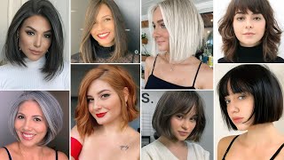 COUPES DE CHEVEUX AU CARRÉ 2023 TENDANCE [upl. by Novyar]