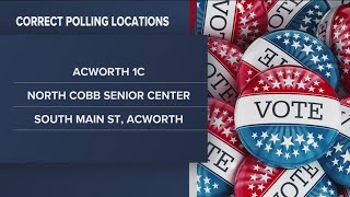 Cobb County warns residents of incorrect polling location information [upl. by Nyleikcaj]