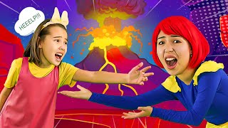 Floor is Lava Song More  Hokie Pokie Kids Videos [upl. by Adnar510]